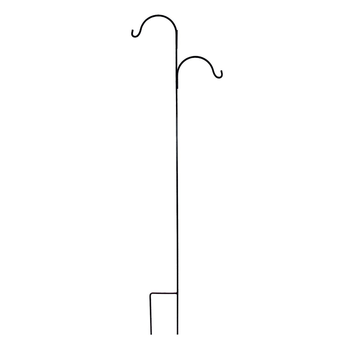 Border Concepts Double Crane Hook, Off-Set, Short, Black, 64 Inches