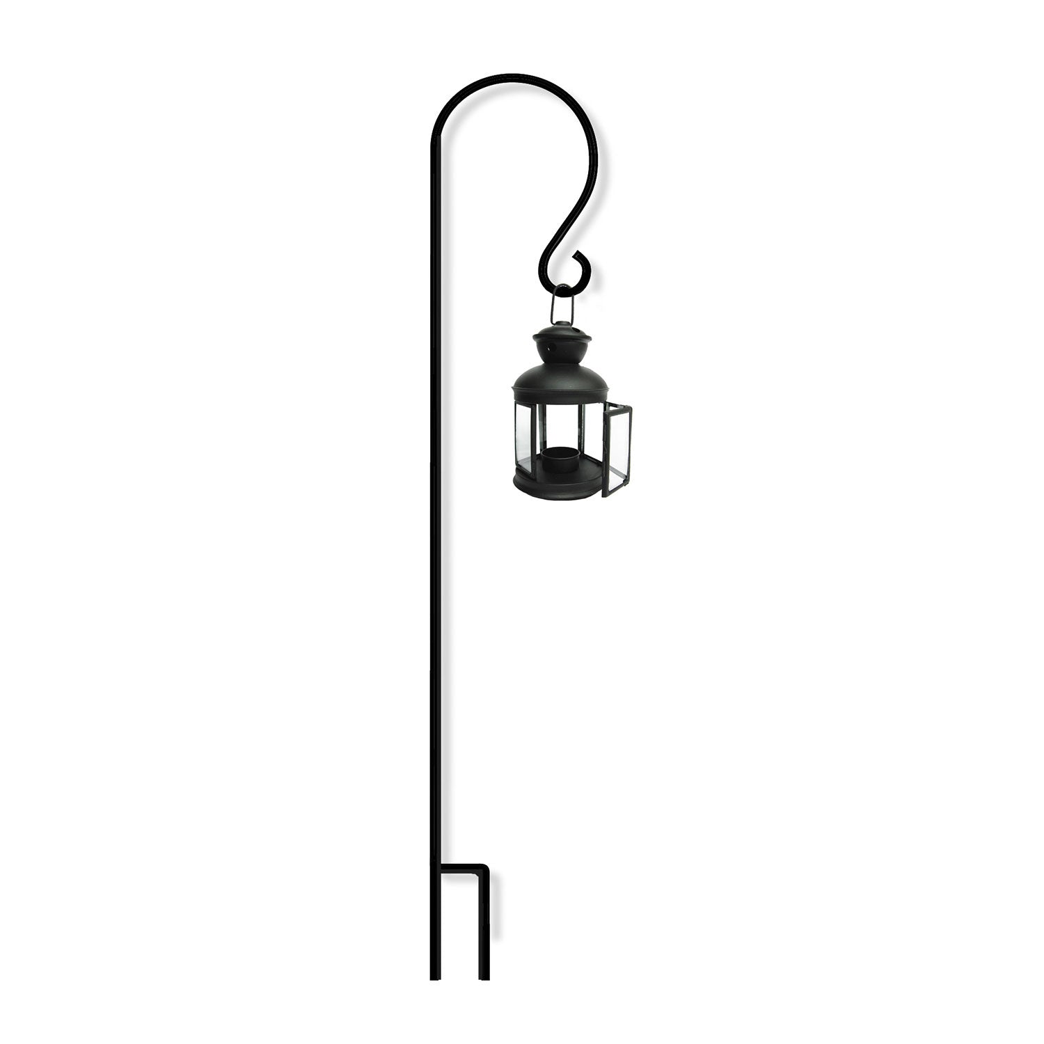 Border Concepts Lantern Hook, Round Bar, Black, 48 Inches