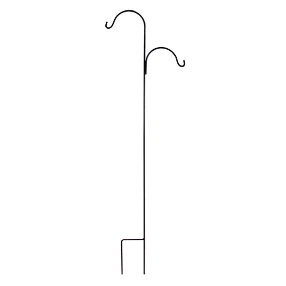 Border Concepts  Double Crane Hook, Off-Set, Tall, Black, 88 Inches