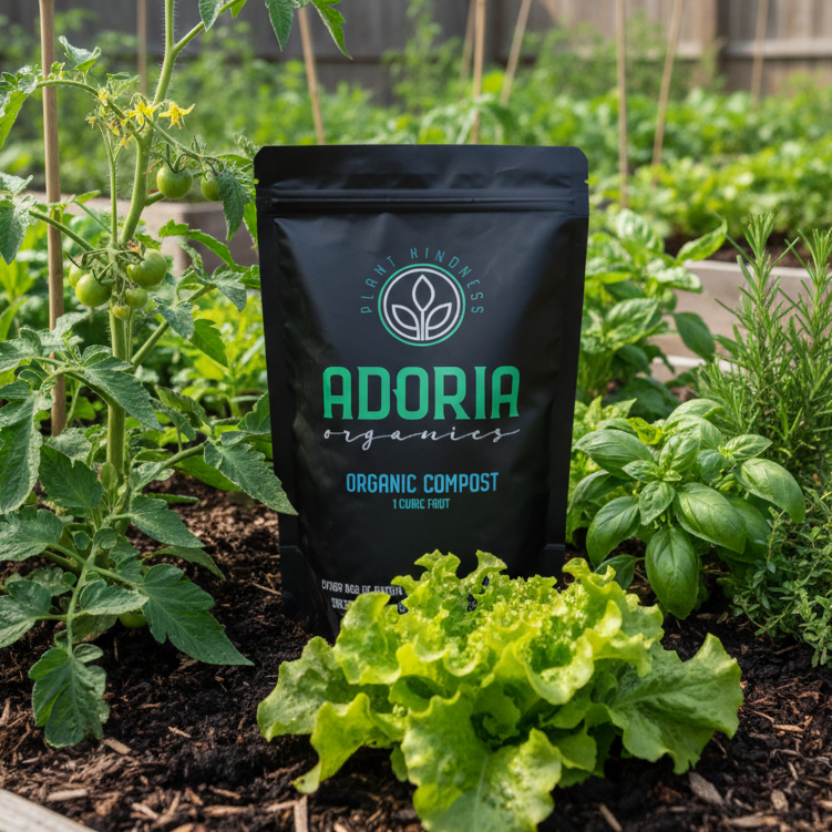Adoria Organics, Inc. Organic Compost, 1 cu. ft.