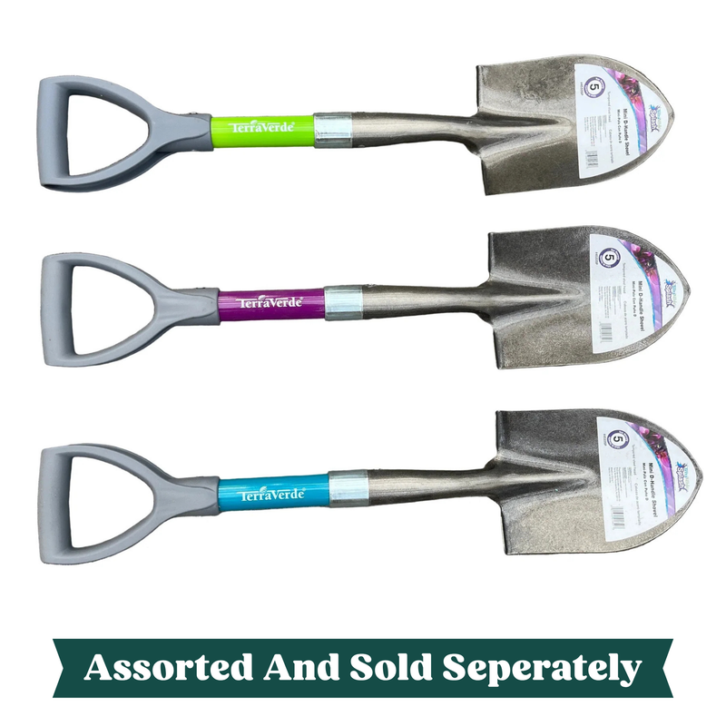 Terra Verde, Splash Mini D Handle Shovel, Assorted Colors