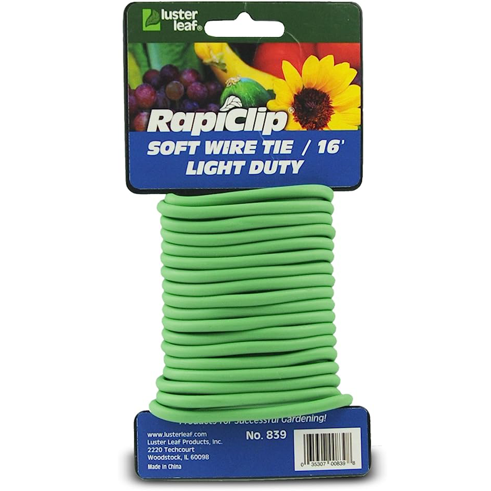 Luster Leaf Rapiclip Light Duty Soft Wire Tie, 16 Ft. Roll
