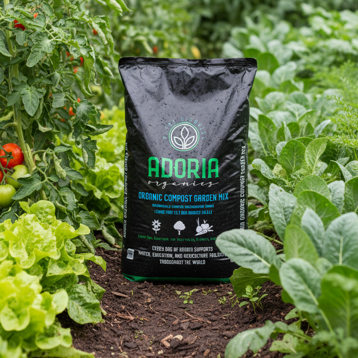 Adoria Organics, Inc. Organic Compost, 1 cu. ft.