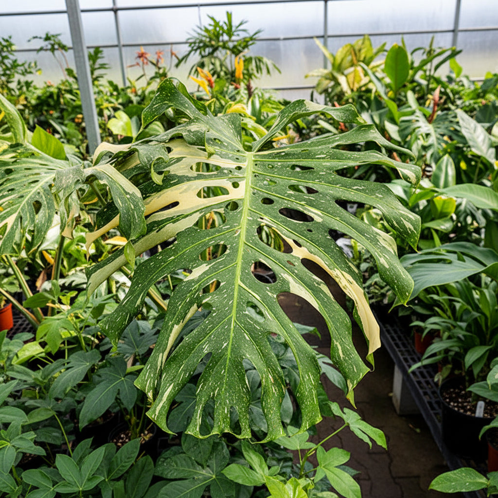 Thai Constellation Monstera - Monstera deliciosa - 4" Pot